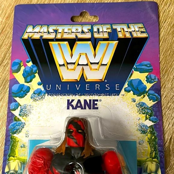 Masters of the WWE Universe “Kane” Figure + Comic, Retro, Toy, Collector’s - Picture 3 of 6